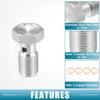 Banjo Bolt Brake Fitting Adapter Kit M10x1.0 Brake Line Thread Single Banjo Bolt with 4 Copper Washers