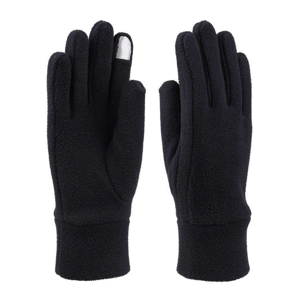 Handschuhe Herbst Winter Outdoor Sport Pelzig Warm Fäustlinge Dick Plüsch Vollfinger Fäustlinge Damen Handschuhe