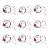 PE Fishing Wire and 5pcs String Rigs Baits Hook