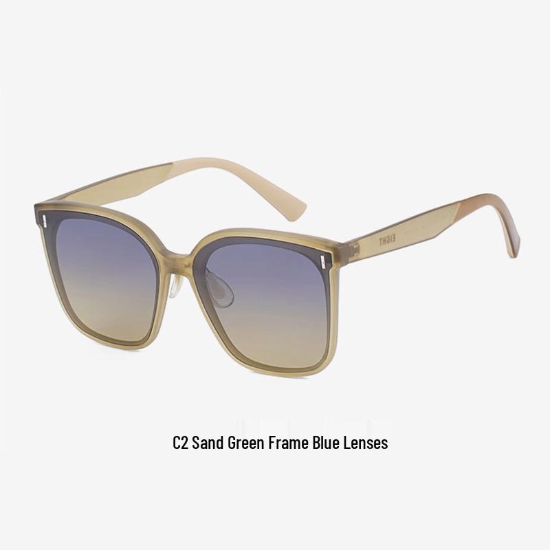 Stylish Large Frame Nylon Polarized Sunglasses with UV Protection for Women