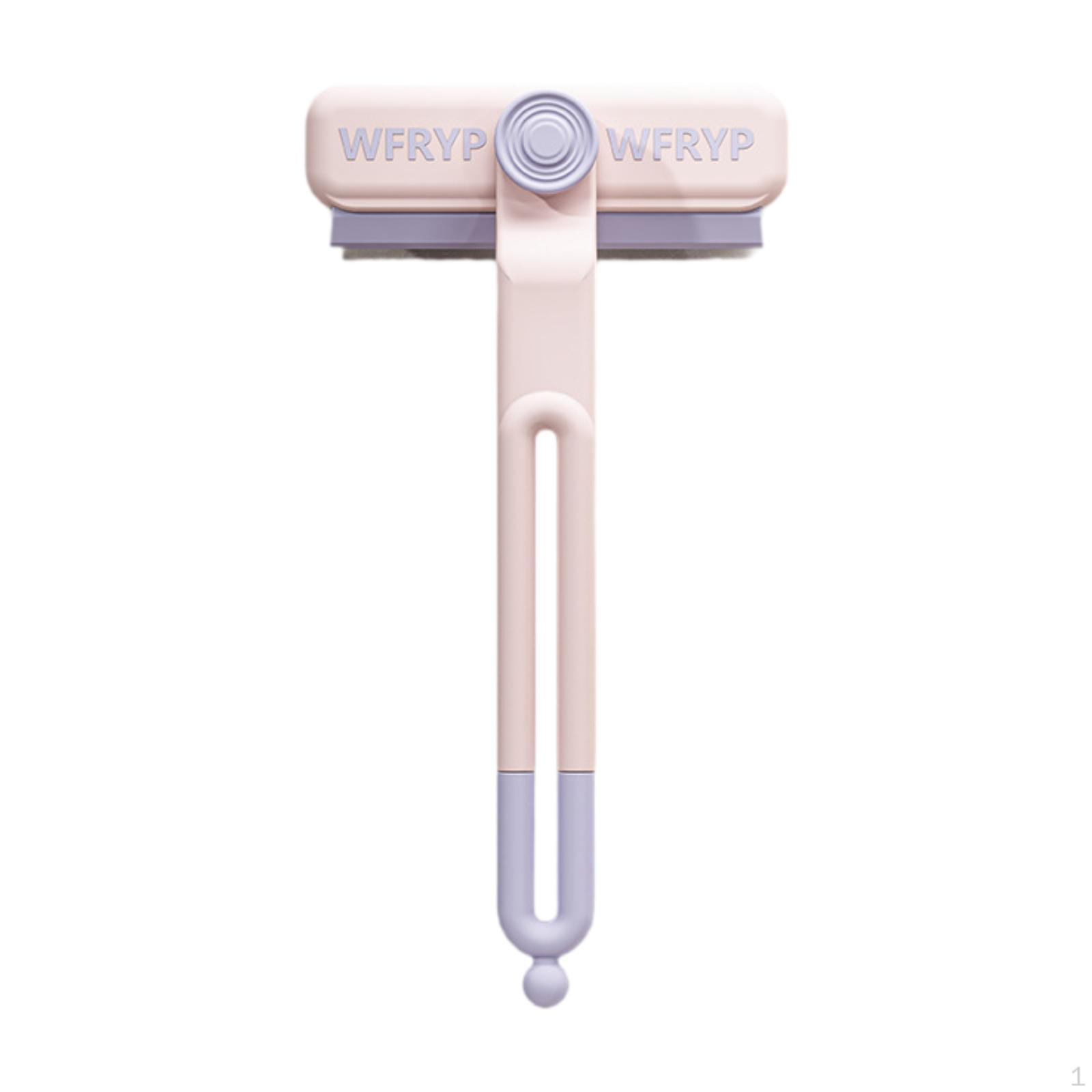 

Щетка для чистки щелей, очиститель швов, вращающийся угол, с зажимом для удаления волос розовый