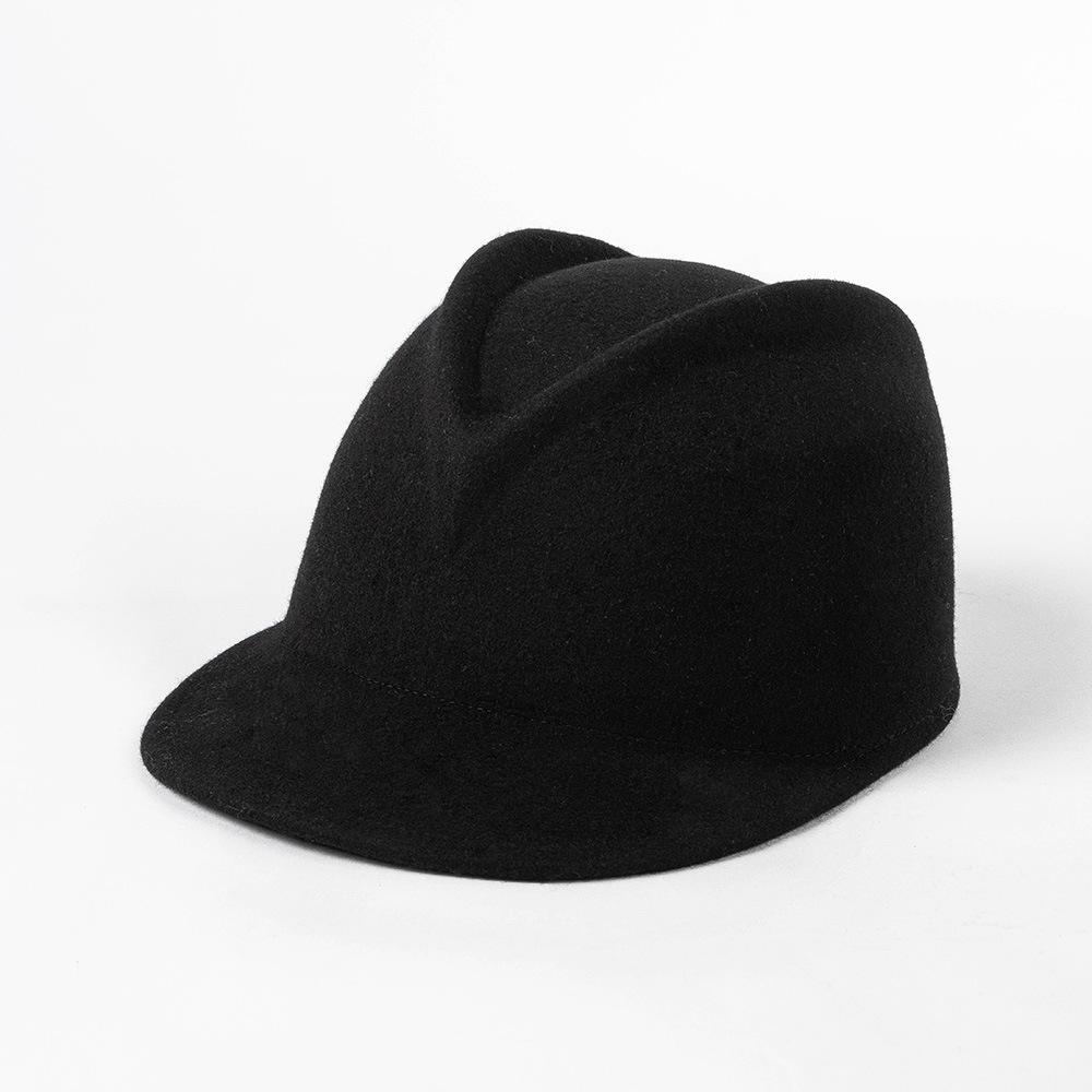 100% Wool Autumn Winter New Fashion Casual Equestrian Hats Ladies Outdoor Shopping Thermal Caps Unisex Women Party Fedora Hats