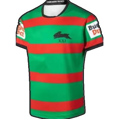 2026 Rabbitohs Heim-/Auswärts-/Anzac-Runde Rugby-Trikot Herren Größe:S-6XL