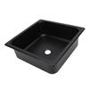 Single Bowl Bar Sink 13.8 X 13.8 X 4.7in Square Stainless Steel Kitchen Sink with 40mm Drain Hole for Caravan Food