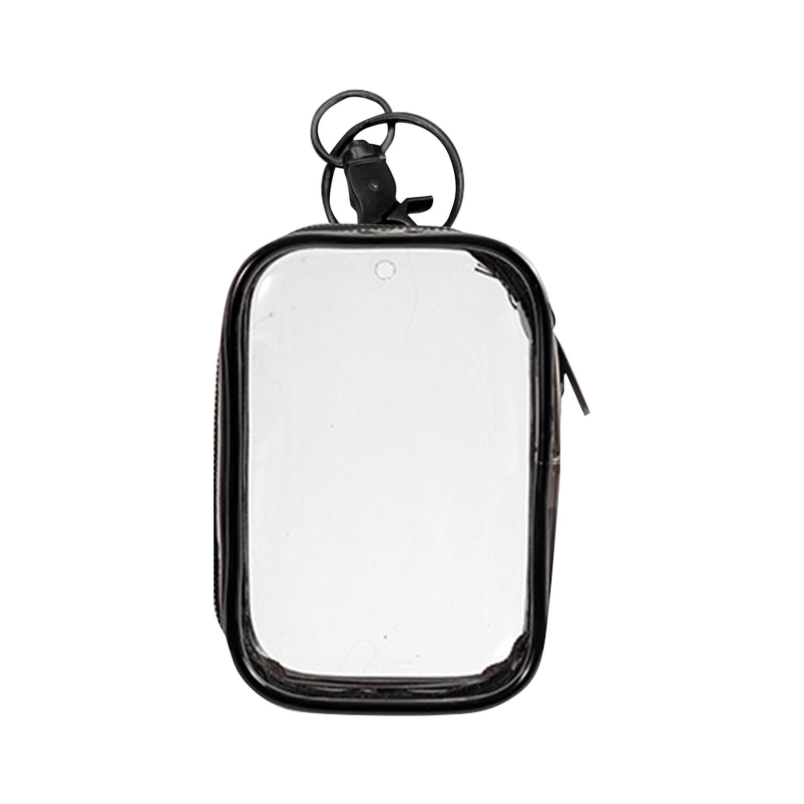 

Transparent Doll Display Bag With Keychain, Portable Small Doll Storage Bag Hanging Storage Bag Zipper Closure,-proof Collectible Display Box One Size