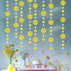 1pc Korean StyleinsWind Daisy Flag Flower Garland Children's Birthday Party Decoration Hanging Ornament Room Decoration