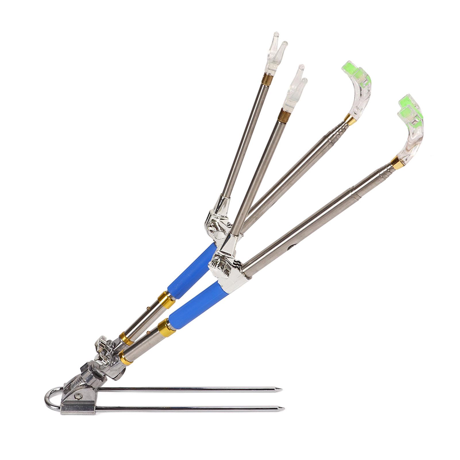 

Telescopic Fishing Rod Support Stainless Steel 1.7m Fishing Box Bracket with Ground Insertion for Various Terrains