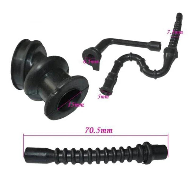 Ersatz-Einlasskrümmerstiefel Teile Zubehör 026 MS260 MS240 Gummi Ölleitung Impulsschlauch Schwarzer Kraftstoffschlauch