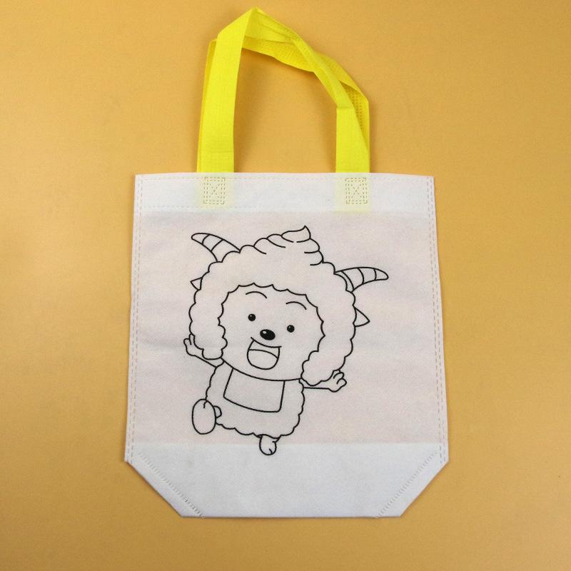 

Сделай сам Граффити Сумка из нетканого материала - Раскраска Подарочный пакет для Снова в школу и Дня защиты детей