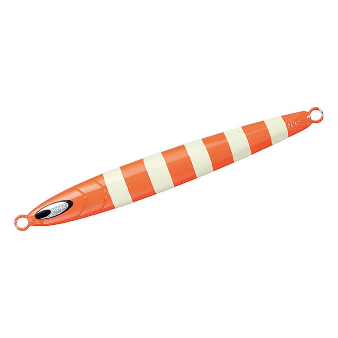 Daiwa Hairtail Kyoga Orange Zebra Fishing Lure Jig, Semi-Long, 200g,