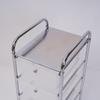 WEZHO Transparent 3-Drawer Storage Cart