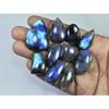 269Cts.Natural Labradorite Blue Flash Mix Cabochon Loose Gemstone 10Pcs Lot LL-1026