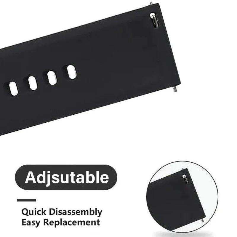 1 Stück 22 mm Ersatz-Silikonarmband Universalarmband Zubehör Hohe Qualität oder Samsung Active Smartwatch-Armband Huawei Watch