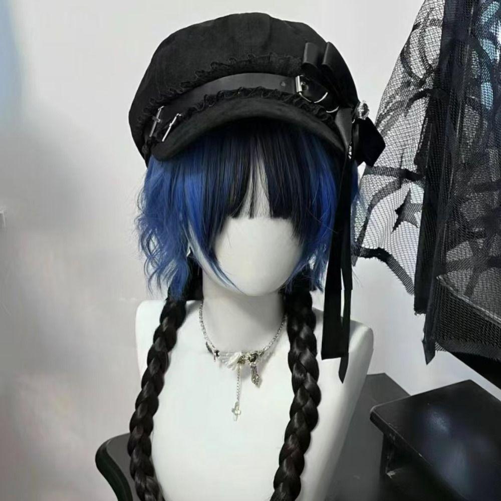 Sweet Cool Style Women's Y2k Hats Bowknot Painter's Cap Harajuku Octagonal Hat  Adult Teen