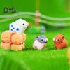 6 Pcs Mini Pig Figurine Resin Miniature Pig Ornament Planter Decor Cartoon Mini Pig Statue for Moss Micro Landscape Fairy Garden Accessories