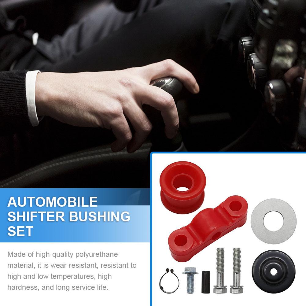 Car Shift Linkage Hardware Pin Clip & Bushing Wearproof Shift Linkage Bushings Set with Pin Resin for Honda Civic B Series 88-00