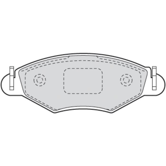 Plaquette de frein gamme first peugeot 206+ - valeo - 301461