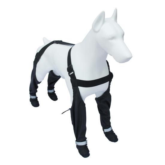 

Ботинки на подтяжках для собак, нескользящие леггинсы для защиты от лап для собак, водонепроницаемые ботинки для защиты от дождя для собак XL чёрный