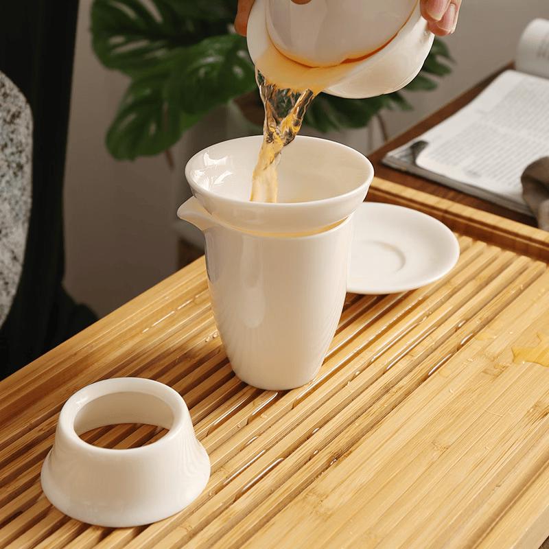 Chaxun White Porcelain Kung Fu Tea Set