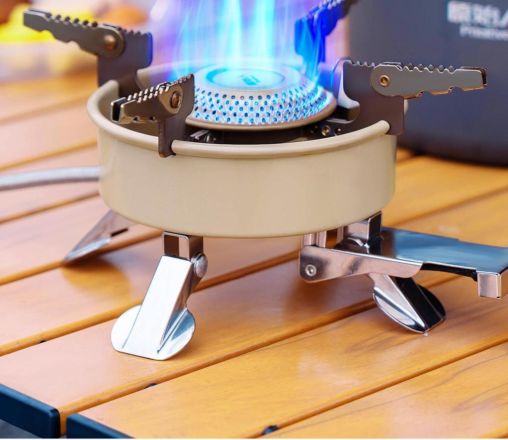 Portable Folding Gas Stove for Outdoor Camping, Tea Making & Boiling Water. Perfect for Camp Cookware.