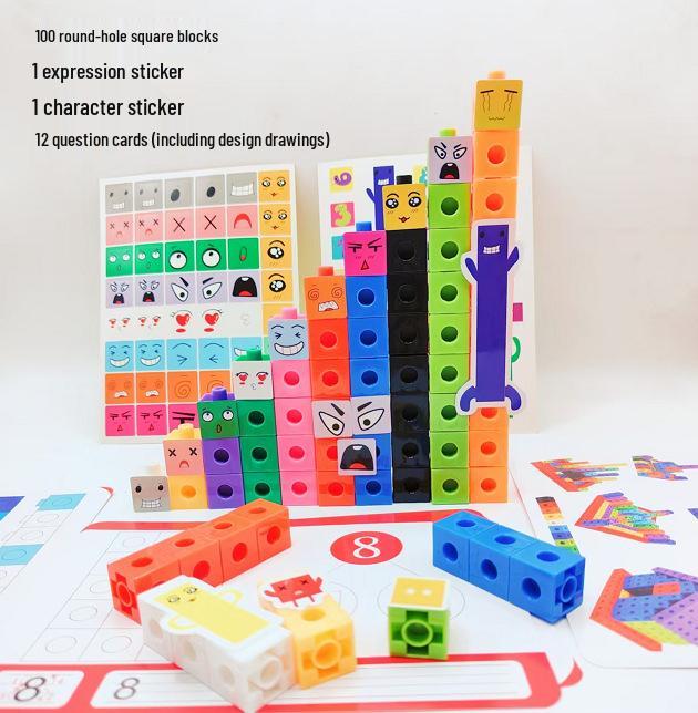 Educational Creative Magic Cubes: 2cm Interlocking Building Blocks - 100-Piece Set for Children