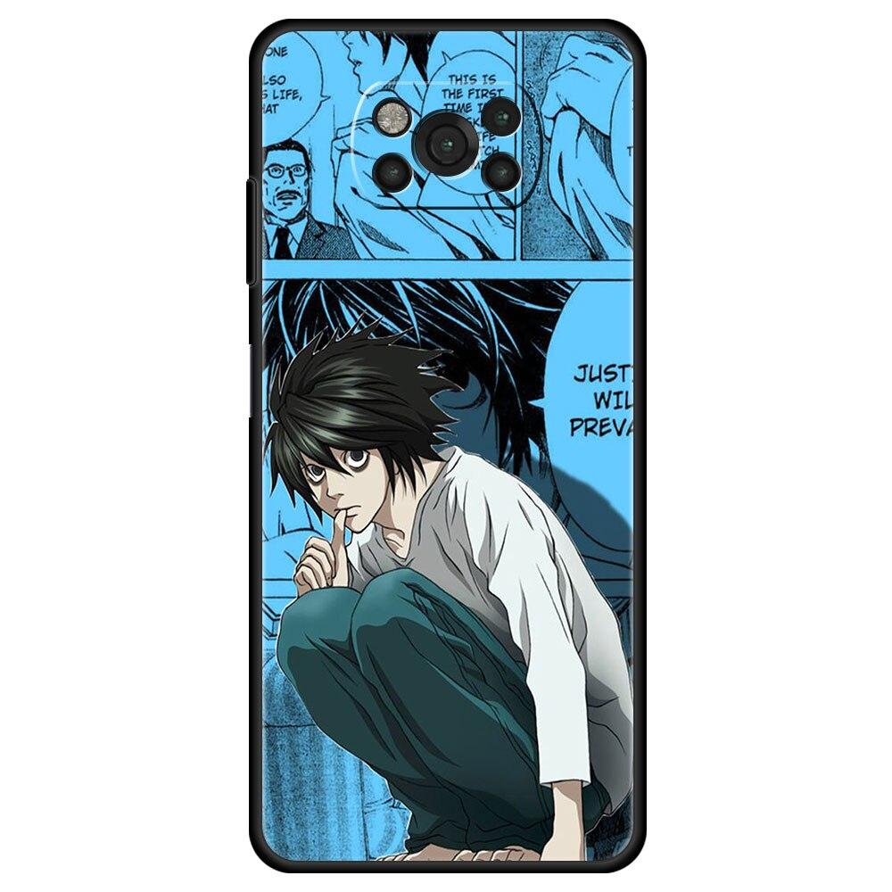 

для Xiaomi poco x3 pro x3nfc pocox3pro Чехол mi 12 12pro 12x 11 lite 11t Funda 11ultra 9t 10t m3 m4 Чехол Gods of Death Note Poco F3