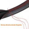 Microfiber Leather Auto Steering Wheel Protector Hand-Stitched Steering Wheel Cover  Most Vehicles