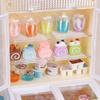 Plastic Supermarket Freezer Miniature Furniture Simulation Mini Freezer Decor Toy  Miniatures Scene