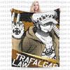 Ace Luffy Sabo One Piece Anime Blankets Flannel Awesome Warm Throw Blanket for Coverlet Autumn/Winter