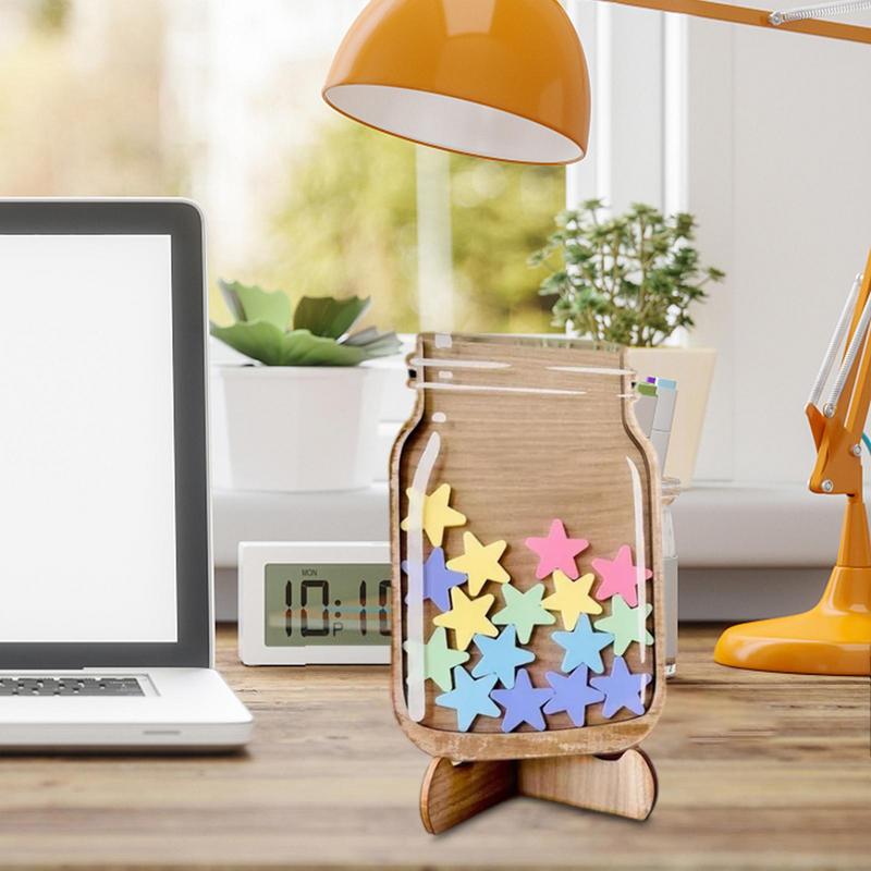 1 Stück-Belohnungsglas für Kinder mit Stern Dinosaurier Klassenzimmer Klassenzimmer Belohnungsglas mit stehendem Sockel Aufgabenplan Geschenke für Kinder Geburtstag