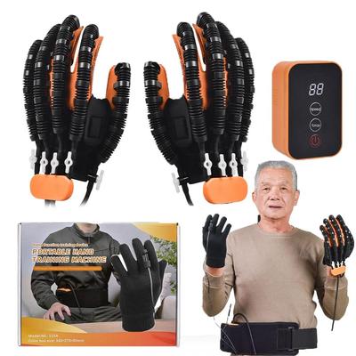 Finger Rehabilitation Trainer Robot Gloves, Hand Dysfunction Patient Training Device Stroke Hemiplegia, Finger Exerciser for Relief Cramps