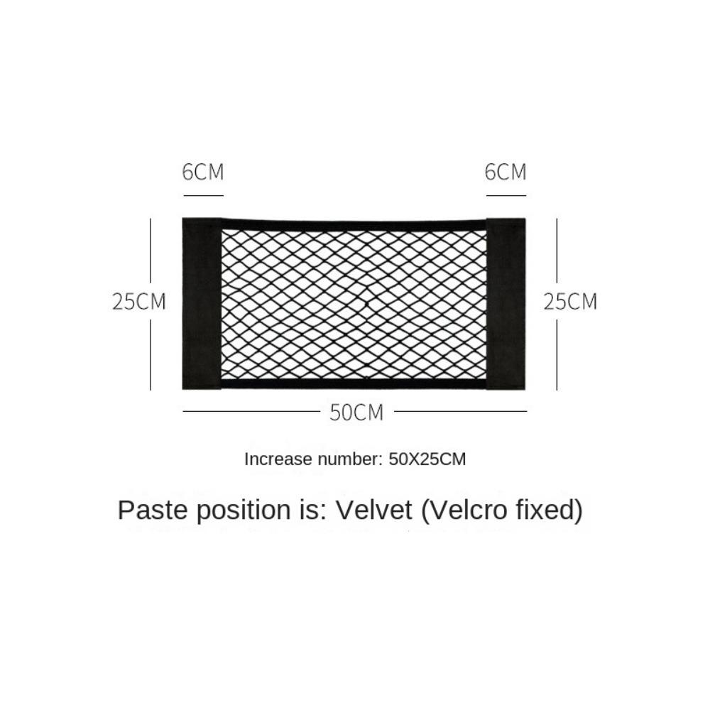 Stretchable Car Storage Net Elastic Seat Back Storage Bag New Car Trunk Storage Bag  Seat Back