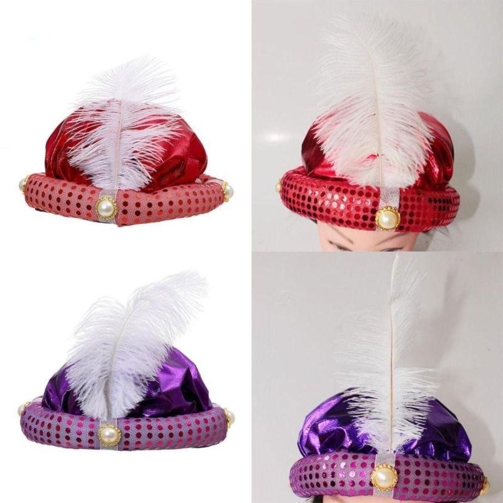 Performance Props Sultan Turban Hats Headpiece Arab Headwear Indian Cap  Men and Women