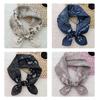 Stilvolle Party-Bandanas Taschentuch Vielseitig Tasche Vintage Quadratisches Kopftuch für Sport und Freizeit