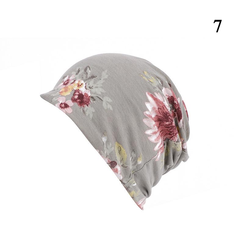 Women Printed Warm Beanie Hats Chemotherapy Cap Summer Thin Cap Turban Tube Bandana Headband Soft Stretch Bonnet Nurse Cap