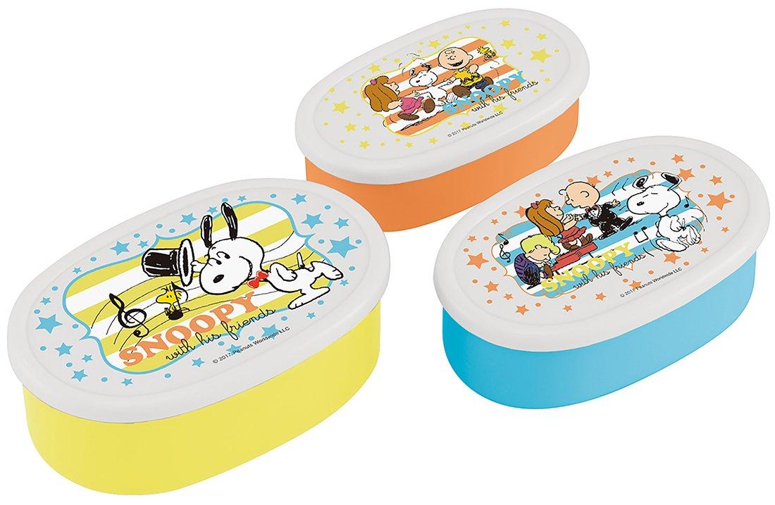 

Skater Storage Container Lunch Box Set of 3 Snoopy Musical PEANUTS SRS3S