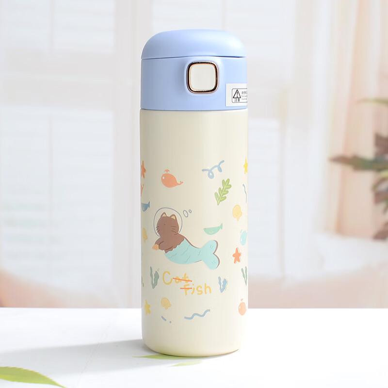 MRSIKEY Portable Double-Drink Thermos Bottle