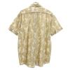 DIESEL Bird Pattern Short sleeve Cotton shirt M Khaki beige Men's Used