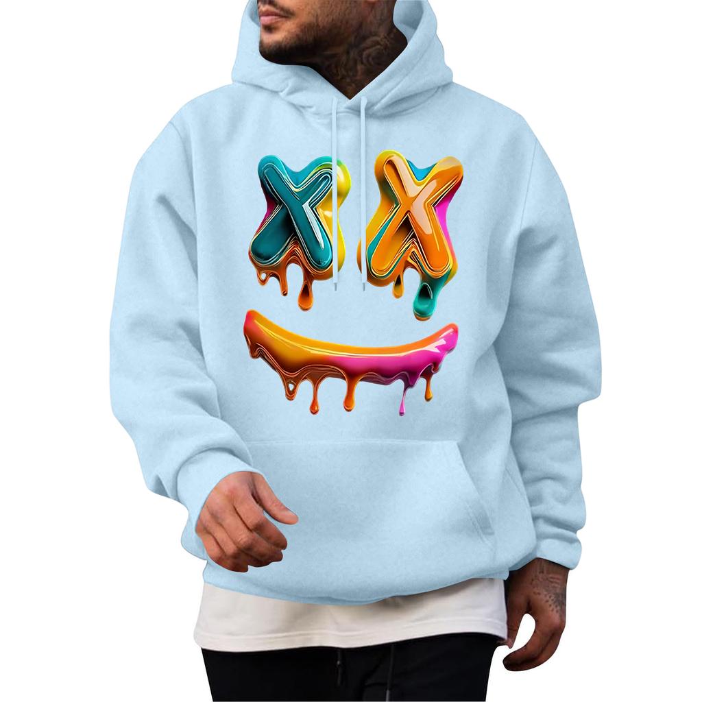 Men's Casual Hoodie Fashion  Sweatshirt With Hood Leisure Tops Teenager Streetwear Fashion Long Sleeve Shirt Warm