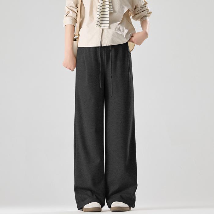 2026 Spring Korean Style Adjustable Wide-Leg Maternity Pants - No Belly Support, Loose Fit XL