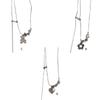 Pendant Necklace Women Short Stainless Steel Pendant Choker Neck Chain Stainless Steel Material Jewelry Gift for Girls