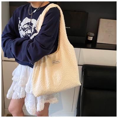 Large Capacity Bag Commuter Women's Messenger Bag New Cloth Bag Shoulder Leisure Student Tote Bag