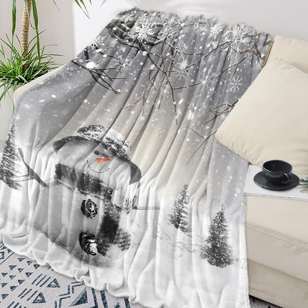 Gemütliche Weihnachts-Schneeflocken Rote Decke für Betten Perfekte Wärme für Wohnkultur Sofa und Reise Tragbar Stilvoll