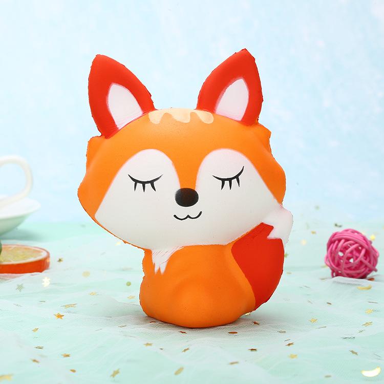 

Squihy Gentle Recovery Fox Cute Animal Stress Ease Toys Cure Workspace Stress Vent Fidget Toys For Kids Girl Gift