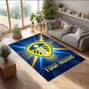 Leeds United Printed Crystal Velvet Rug Non‑Slip Crystal Velvet Carpet For Sofa Bedroom Indoor Home Decoration