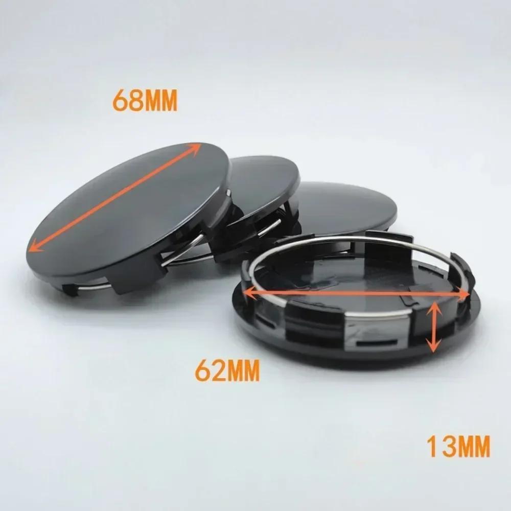 4pcs ABS 68mm Car Wheel Center Caps for Hyundai Toyota Subaru Bagde Logo Car Stickers Rim Hubcaps Cover Cars Styling Accessories