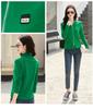 Women's Pure Cotton Long Sleeve Zipper Cardigan with Stand-Up Collar - Autumn Fashion Outerwear Top