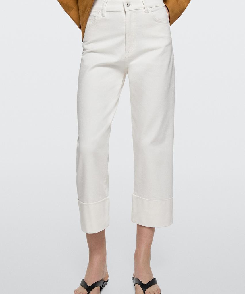 Masimodutti Mid-Rise Capri Pants