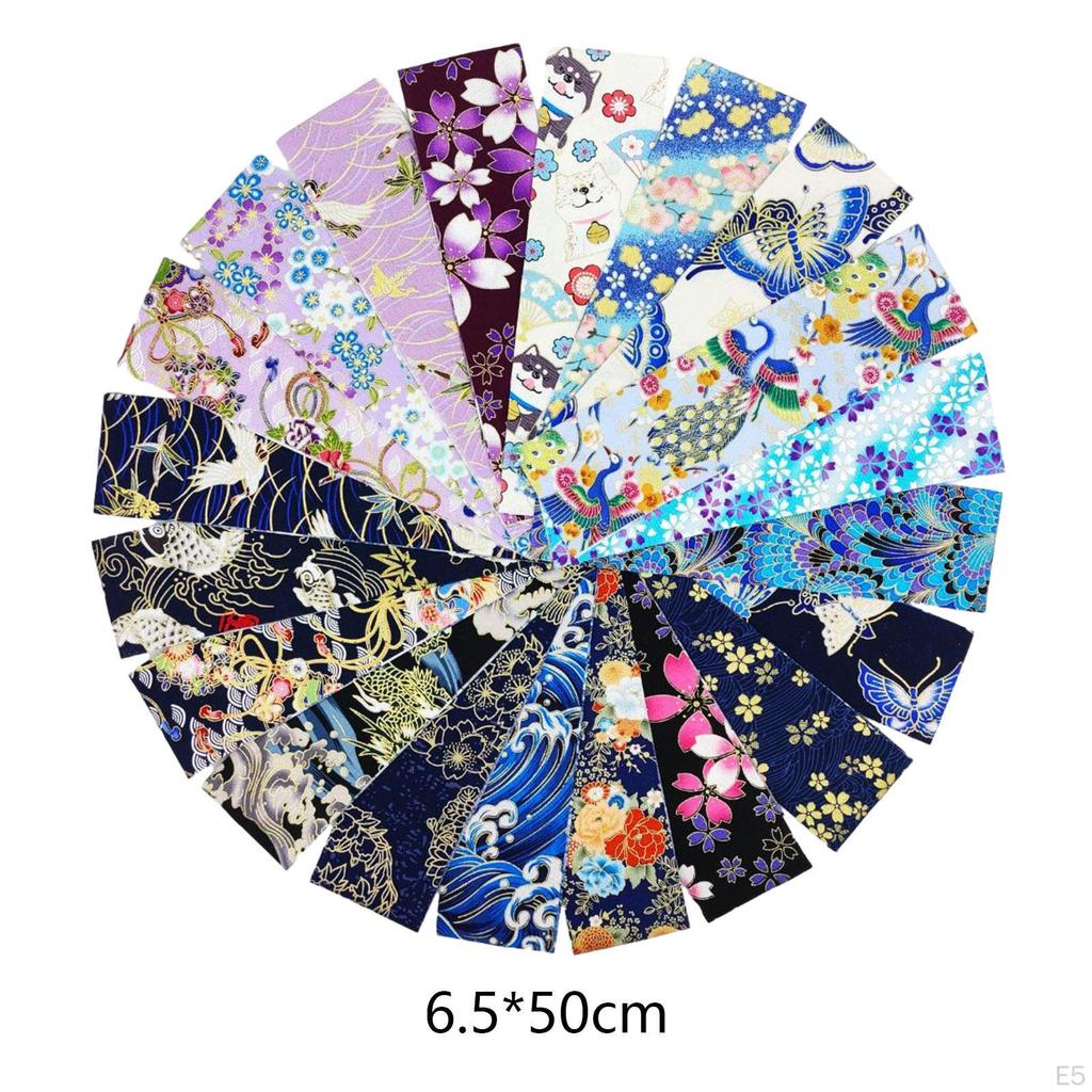 20 Pieces Cotton Bundles for Quilting in Japanese Styles DIY Projects