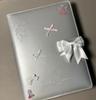 MINKYS PU Leather Silver A5 Kpop Photocards Collect Binder Idol Photo Card Book Idol Storage Album Stationery